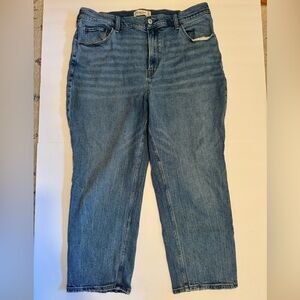 ✨Abercrombie & Fitch Ankle Straight Ultra High Rise Curve Love. Women's 16P EUC.